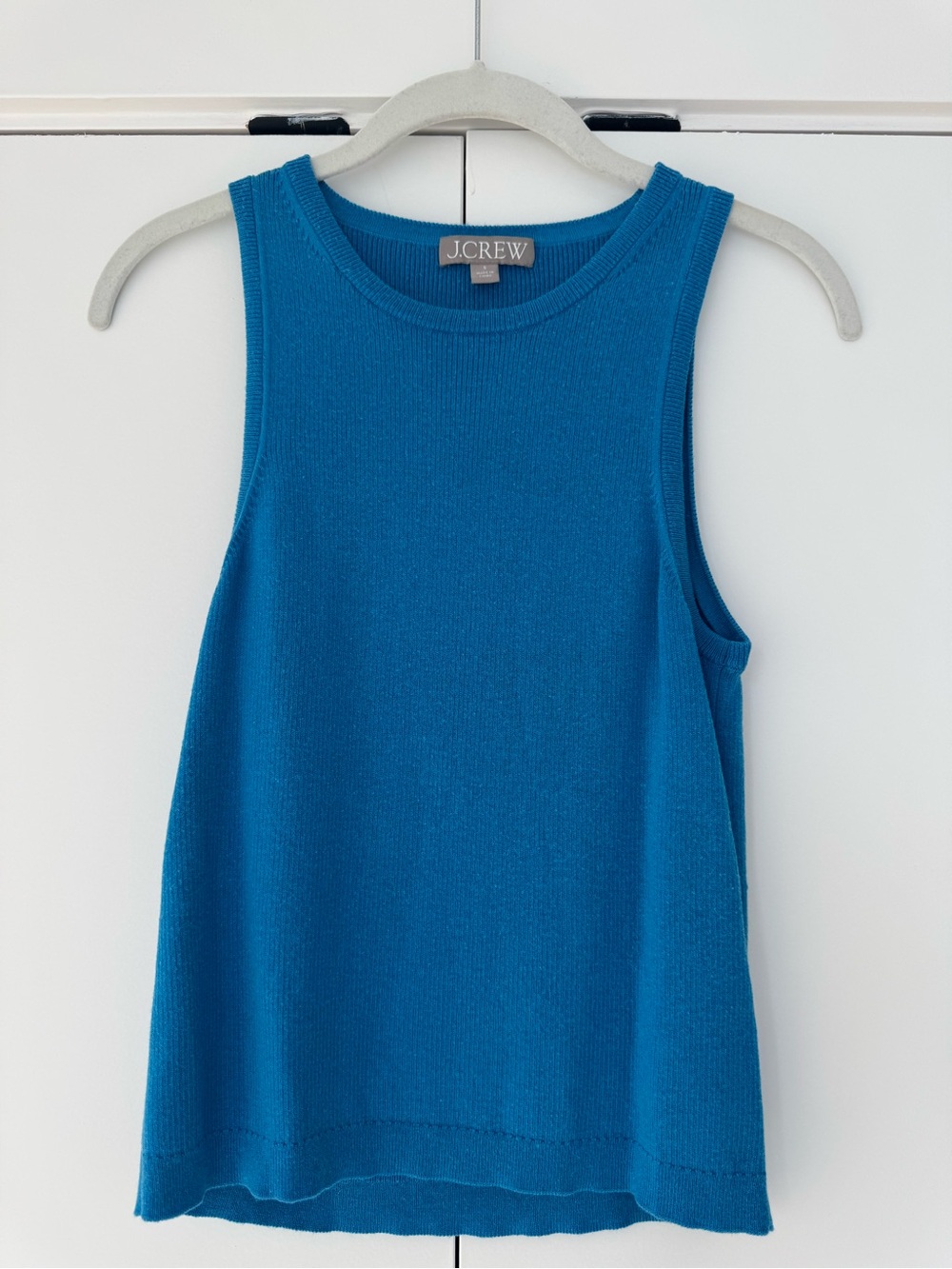 J. Crew Vibrant Blue Ribbed Tank